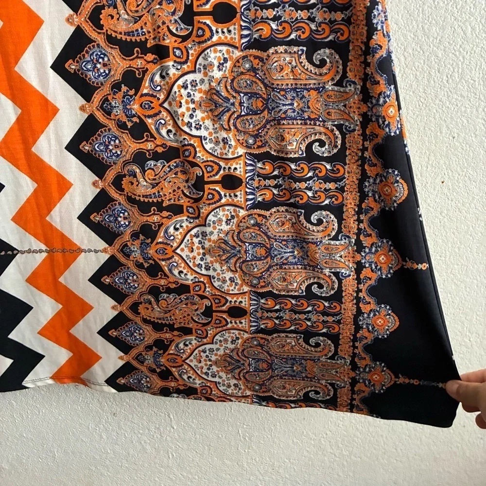 Bohemian High Waist Long Pencil Skirt Multi-print Pattern M - Picture 7 of 10